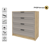 Kомод Тренд КТ-К100 (Дуб золотой ЛДСП/ Луна ЛМДФ) Ш1000 В1020 Г451